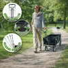 BigDean Bollerwagen faltbar 105L, bis 100 kg belastbar – Produktbild-Vorschau 4