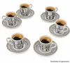 Sada 6 šálků na espresso Palazzo (80 ml) s podšálky, Náhled obrázku produktu 1