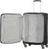 An open black Samsonite suitcase with a white background. Produktbild-Vorschau