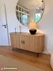 home24 Sideboard - MDF / Metall - Eiche Produktbild-Vorschau 2