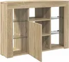 vidaXL Meuble TV d'angle LED Chêne Sonoma 100x40x68cm Voir les images du produit 6