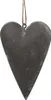 Ciondolo decorativo Clayre & Eef cuore 8 cm metallo grigio Anteprima dell’immagine prodotto 1