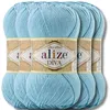 Alize 5x 100g Diva Wolle, Uni, Häkeln, Stricken (346) Produktbild-Vorschau 1