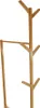 A wooden coat rack with multiple branches for hanging items. Produktbild-Vorschau