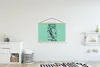 MuchoWow® Textilposter Skianzug - Retro - Grün 150x100 cm Produktbild-Vorschau 2