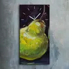 Wohnzimmer-Bild Leinwand Uhr Geräuschlos Kunstdruck 30x60 Produktbild-Vorschau 2