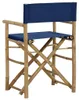 vidaXL Chaises de régie pliantes 2 pcs. Bleu Bambou et Voir les images du produit 10