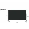 QEENTOE Tenda da balcone laterale, 100 x 300 cm, in Anteprima dell’immagine prodotto 2