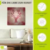 ARTland Leinwandbild Rosa glitzerndes Reh Größe: 40x40 cm Produktbild-Vorschau 2