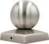 BURI 10x Edelstahl Pfostenkappe Kugel 90 x 90 mm Zaunkappe Produktbild-Vorschau 5
