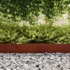vidaXL Obruba trávnika 4 ks Hrdzavá 450 x 0,05 x 15 cm Oceľ Náhľad obrázku produktu 4