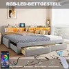 Divano letto trasformabile in letto a giorno Merax, 90x200 Anteprima dell’immagine prodotto 5