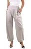 297 Mississhop Damen leichte einfarbige Hose Sommerhose Produktbild-Vorschau 1