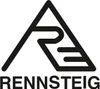 A black and white logo with the letters R and E inside a triangle, and the word RENNSTEIG below it. Voir les images du produit