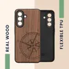 kwmobile Handyhülle für Samsung Galaxy A57 5G Hülle Holz - Produktbild-Vorschau 4