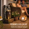 Outsunny Gartenbrunnen mit warmweißen LED-Lichtern Produktbild-Vorschau 4