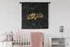 MuchoWow® Wandteppich Wandbehang Zitat - Cool - Gold - Produktbild-Vorschau 1