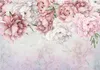 Fototapete Blumen Pfingstrosen Rosa Rosen 350x250 cm - Produktbild-Vorschau 1