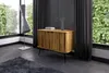 Kommode Tula Wildeiche massiv 97x46x72 mit 2 Türen Produktbild-Vorschau 3