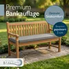 Beautissu Buitenbankkussen Calme, lichtgrijs, 110x40x5 cm Productafbeelding-voorbeeld 2