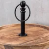 Etagere Holz 2 Etagen H38cm Akazienholz Schwarz Natur Produktbild-Vorschau 4