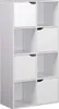 Rebecca Mobili Bücherregal Lissan 119x60x29 Spanplatte Weiß Produktbild-Vorschau 1
