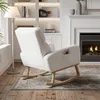 Silla mecedora INONEFT con respaldo alto, sillón oscilante, Vista previa de la imagen del producto 9