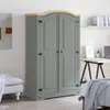 vidaXL Armadio in legno di pino stile Messico 2 porte Anteprima dell’immagine prodotto 1