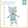 Bieco Frosch Kuscheltier | 20 cm  | Leinen Kuscheltier Baby Produktbild-Vorschau 4