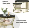 Set aus 2 runden Couchtischen, modern, mit glänzender Produktbild-Vorschau 7