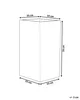 BELIANI Blumenkübel Beige 35 x 35 x 70 cm aus Steingemisch Produktbild-Vorschau 3