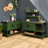 Modulo cucina da esterno in acciaio, 3 moduli, Verde Anteprima dell’immagine prodotto 10