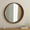 riess-ambiente Runder Wandspiegel PORTRAIT 70cm braun in Produktbild-Vorschau 1