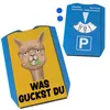 Was guckst du Parkscheibe mit lustigem Alpaka Produktbild-Vorschau 2