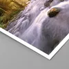 Poster - Poster ohne Rahmen - Herbst Wald Berg Fluss - Produktbild-Vorschau 2