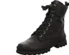 A black leather lace-up boot is shown against a white background. Produktbild-Vorschau