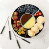 REVENTO® Zahřívač na čokoládu Fondue set Miska Vidličky Náhled obrázku produktu 5