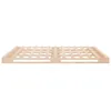 A wooden bed frame on a white background. Produktbild-Vorschau