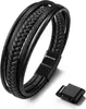 SERASAR | Premium Echtlederarmband für Männer [Braid] mit Produktbild-Vorschau 1
