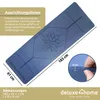 deluxe4home® Yogamatte Gymnastikmatte Blau I e NBR Fitness Produktbild-Vorschau 6