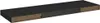A black floating shelf with brown sides and a metal mounting bracket on the underside. Podgląd zdjęcia produktu