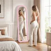 UnboxG Staande spiegel 160x50 cm, wit, volledige lengte Productafbeelding-voorbeeld 5