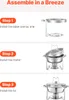 VEVOR Hot Pot Buffet-Speisenwärmer, runder Catering-Wärmer Produktbild-Vorschau 13