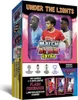 A booster tin for a trading card game, featuring football players and tournament logos. Podgląd zdjęcia produktu