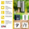 Grafner® Edelstahl Wandlampe mit Bewegungsmelder 26BPIR Produktbild-Vorschau 2