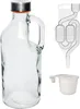 1,1 L Glasflasche + Gummistopfen + Gärröhrchen SET Produktbild-Vorschau 1