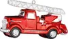 Christbaumschmuck Feuerwehrauto Glas 6 cm Produktbild-Vorschau 1
