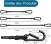 Spanngummi mit Karabiner, Expander mit Karabinerhaken 6er Produktbild-Vorschau 2