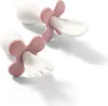 BabyOno Ergonomická sada dětského příboru - bílá, růžová Náhled obrázku produktu 4