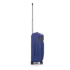 A blue trolley suitcase with its handle extended, shown from the side against a white background. Anteprima dell’immagine prodotto